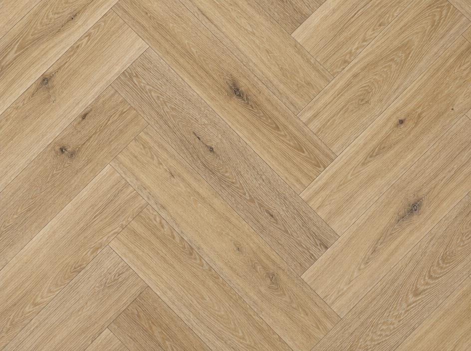 Visgraat PVC – Natural Oak